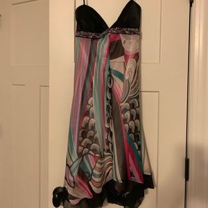 Formal Dave & Johnny dress multi color print